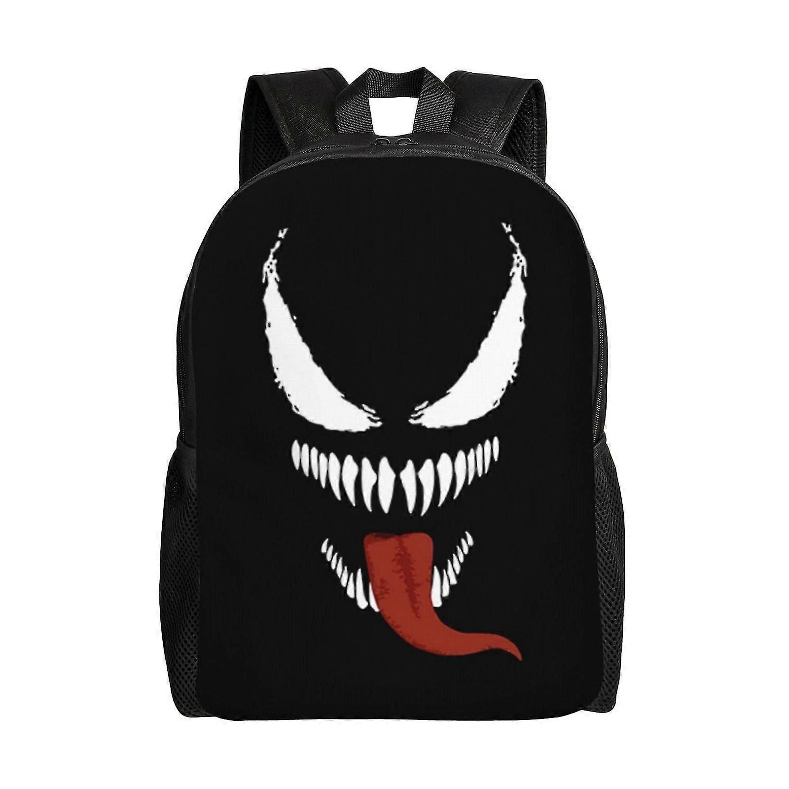 Rucsac poliester 600D, rezistent la apa, compartiment pentru laptop 15 inch, print frontal J4416 Venom, multicolor
