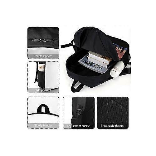 Rucsac din Oxford 600D rezistent la apa cu imprimeu Attack On Titan, Multicolor, pentru laptop 15 inch