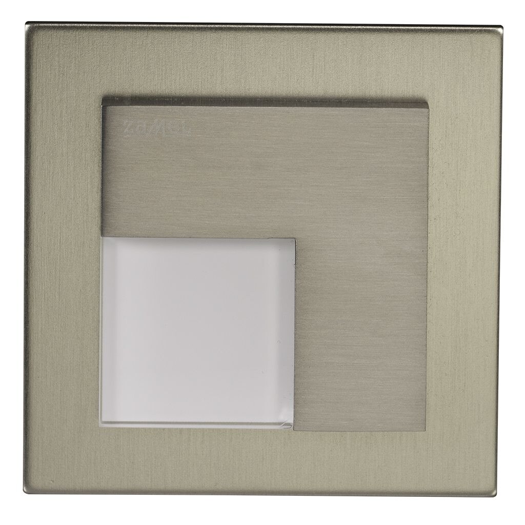 LED ZAMEL, Timo 07-211-22, 33W, 3100K, Patrat, Otel inoxidabil