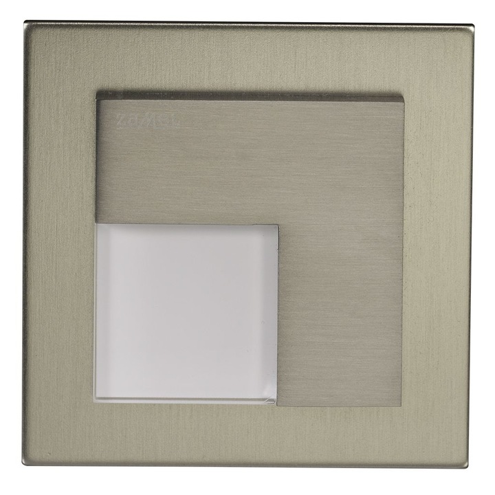 LED ZAMEL, Timo 07-211-22, 33W, 3100K, Patrat, Otel inoxidabil