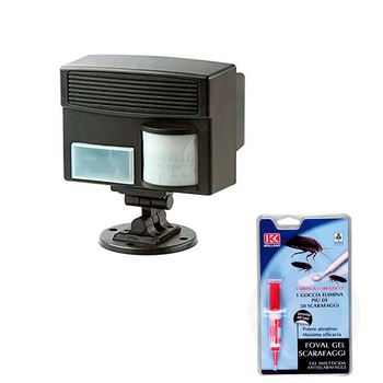 Aparat impotriva animalelor cu ultrasunete si senzor PIR (cadou 1 Foval gel 5gr. anti gandaci, combaterea gandacilor Aparat impotriva animalelor cu ultrasunete si senzor PIR (cadou 1 Foval gel 5gr. anti gandaci, combaterea gandacilor