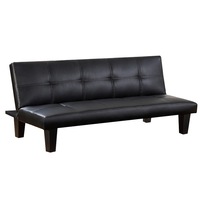 Canapea extensibila cu 3 locuri,Portland, culoare neagra