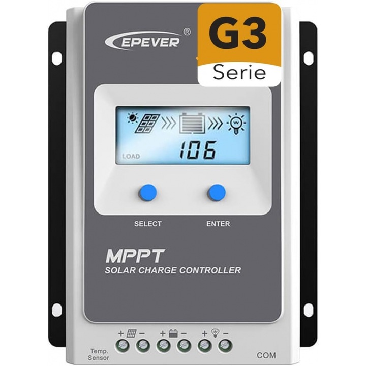 Controler de solar Epever MPPT 30A, G3, functionare automata, afisaj LCD 12V / 24V Tracer3210an