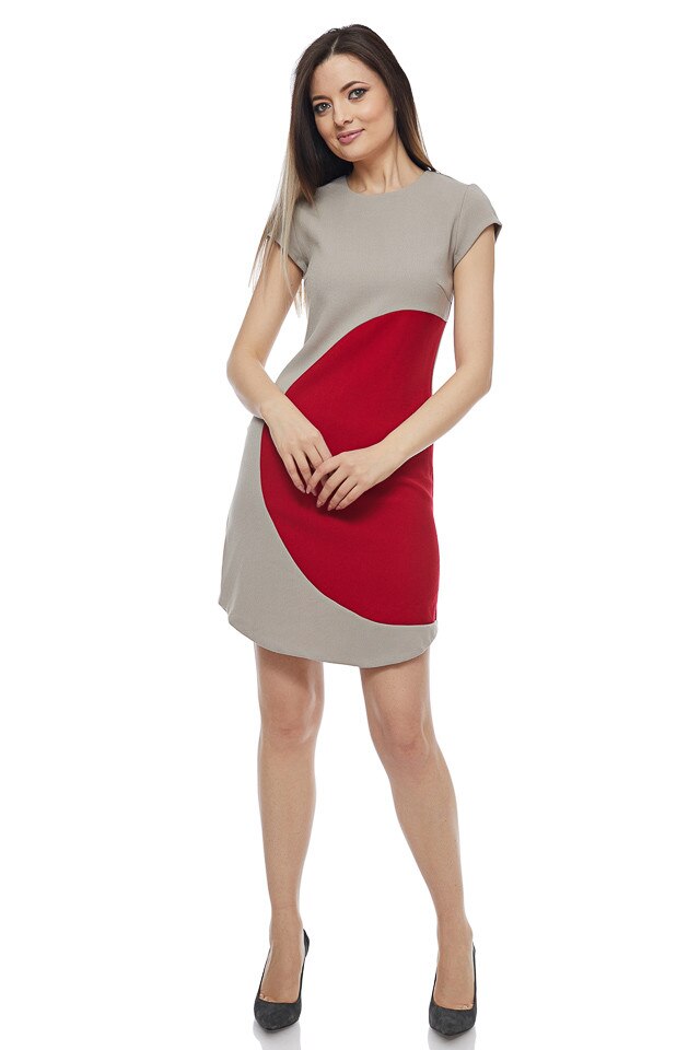 Rochie casual rosu, Rosu