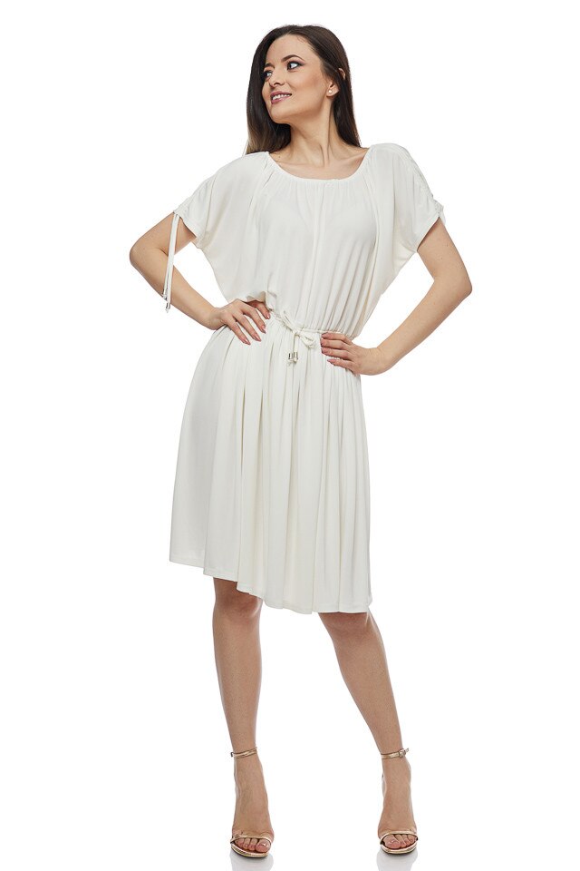 Rochie lycra alb, Alb