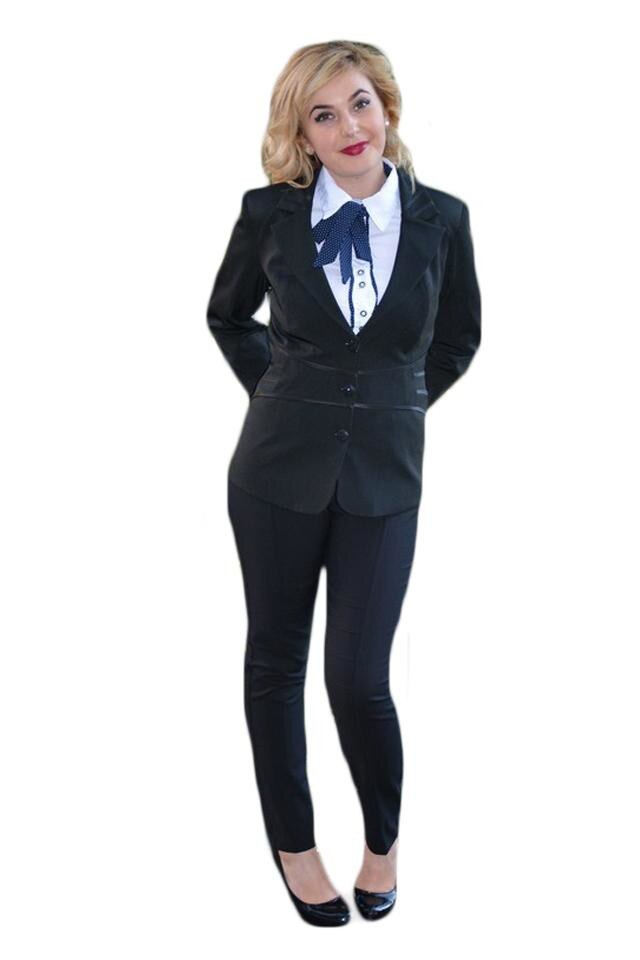 Sacou casual-elegant, masura mare, D&J Exclusive, Negru