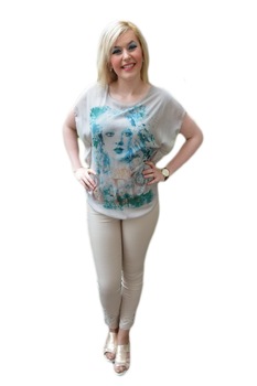 Bluza din voal cu captuseala usor elastica, D&J Exclusive, Bej Bluza din voal cu captuseala usor elastica, D&J Exclusive, Bej