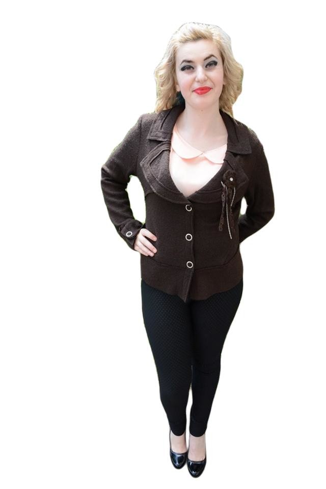 Sacou casual,maneci lungi si rever ascutit, D&J Exclusive, Maro