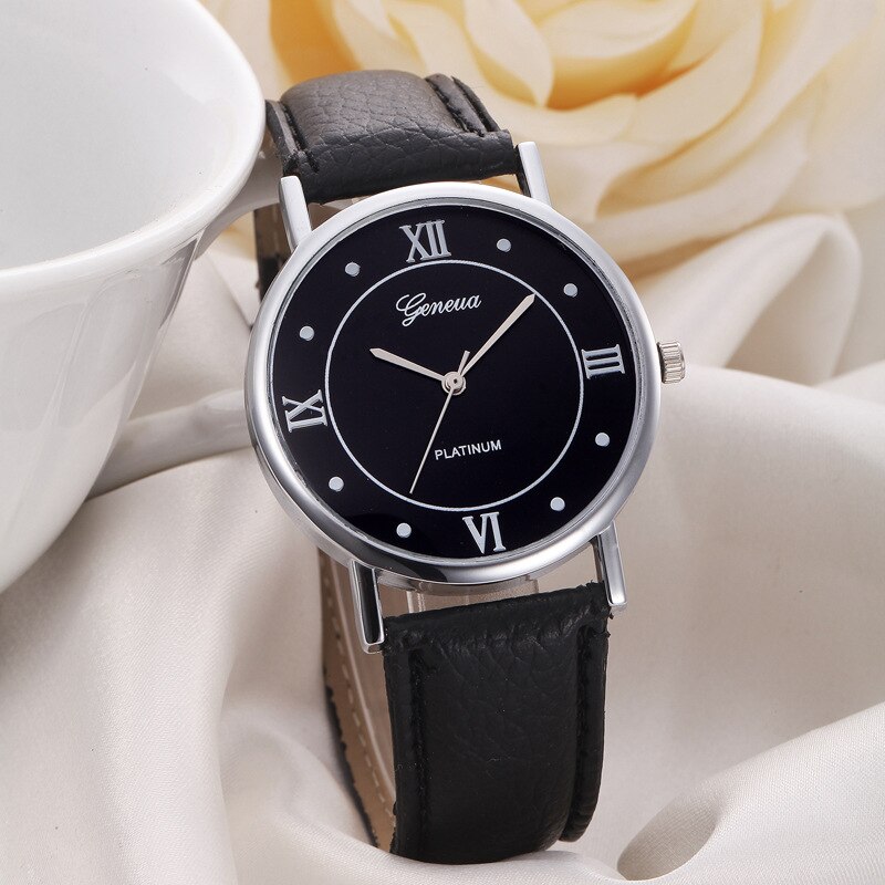 Ceas de dama elegant Geneva, curea piele, CS285