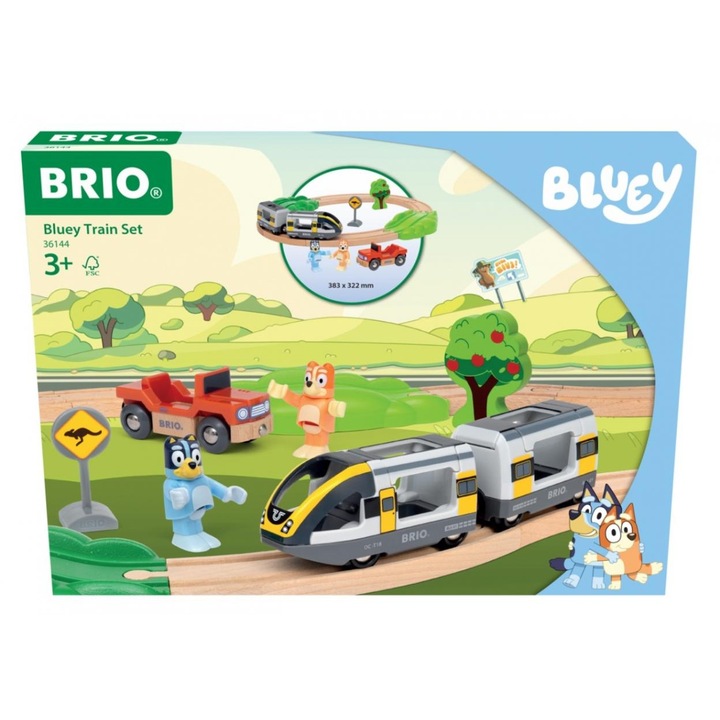 Комплект влакче Bluey RAVENSBURGER 791695, влакче и фигурки, многоцветен, 3+ години