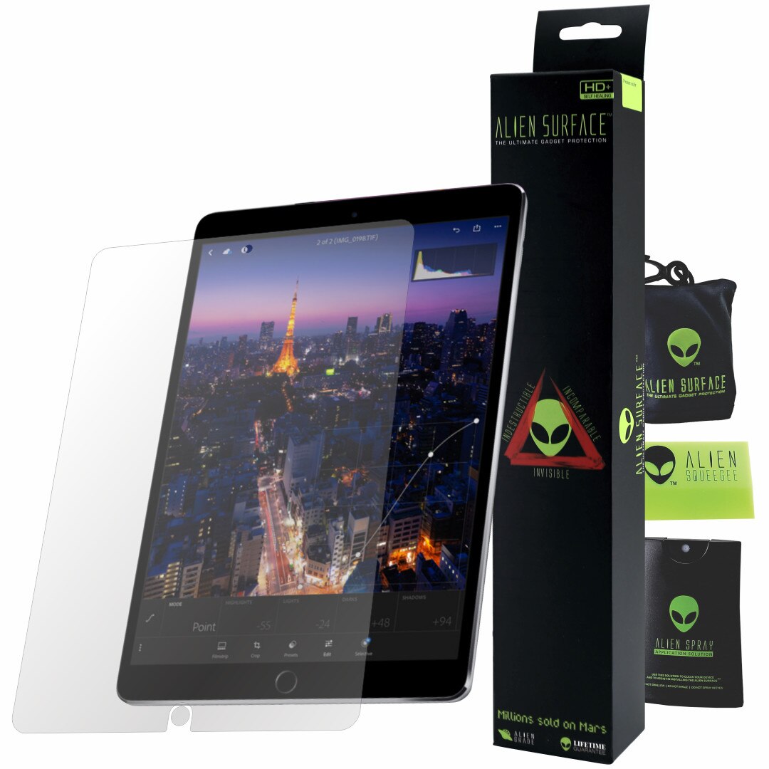 Folie Alien Surface HD, Apple iPad Pro 10.5 inch (2017), protectie ecran + Alien Fiber cadou