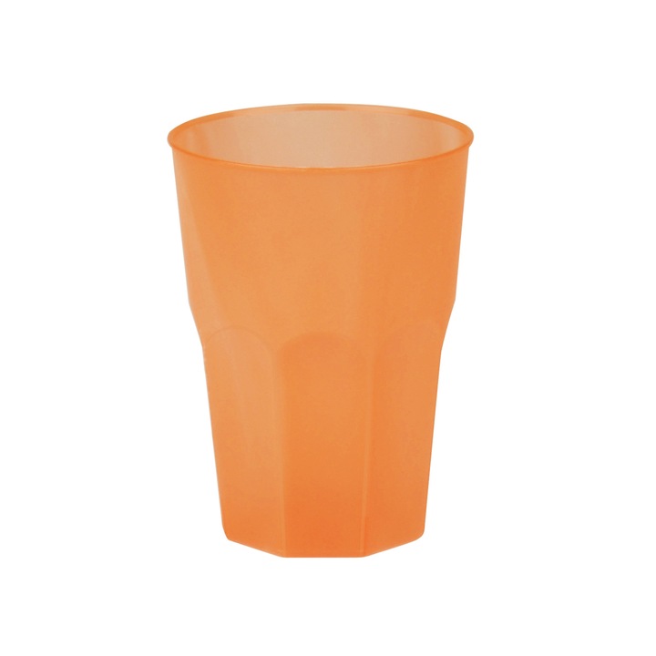 Pahar orange transparent 350 cc set 20 buc , Gold Plast Cocktail Collection
