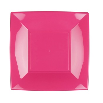 Farfurie fuchsia PP set 25 buc Gold Plast Nice Collection 23x23 cm Farfurie fuchsia PP set 25 buc Gold Plast Nice Collection 23x23 cm