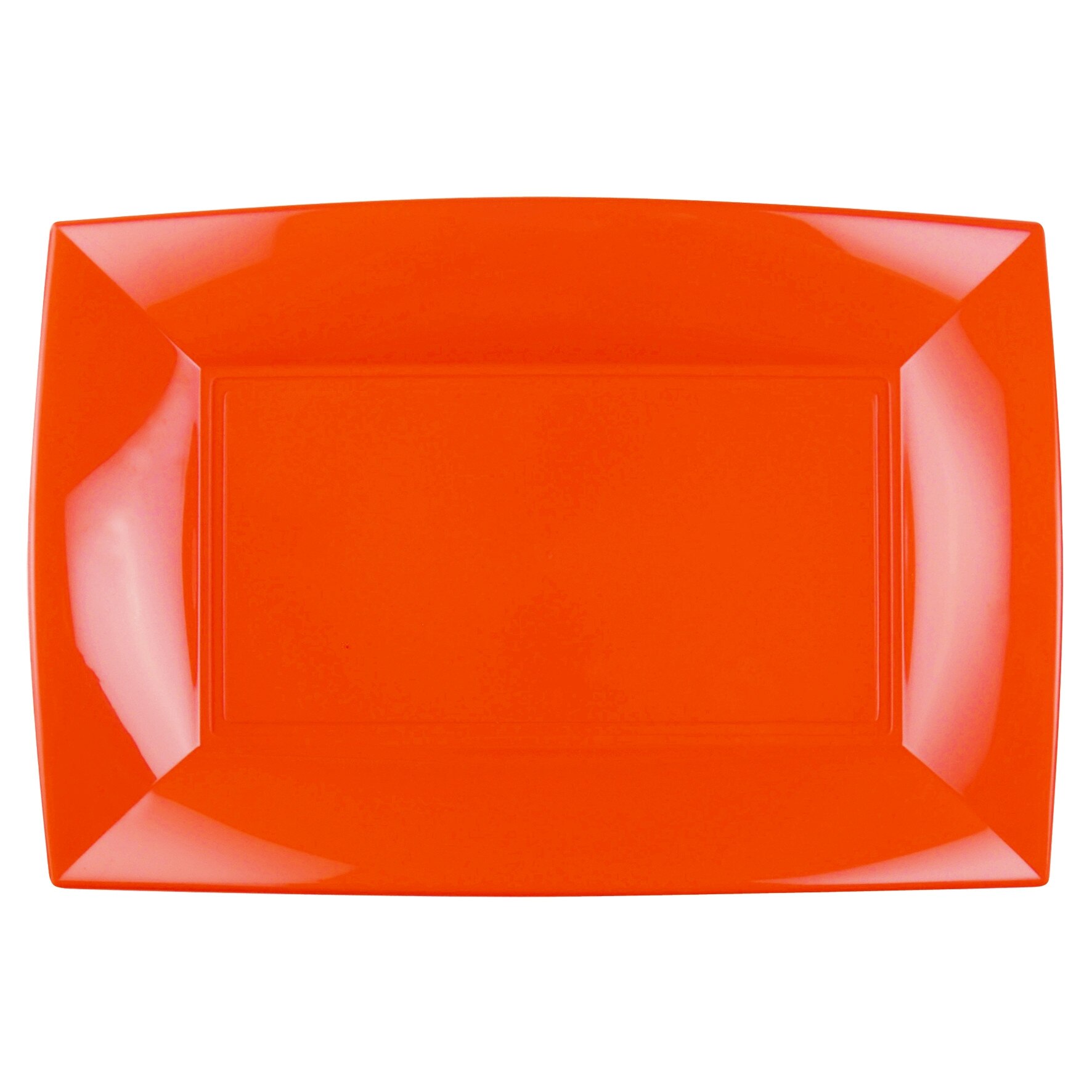 Farfurie orange PP set 6 buc Gold Plast Nice Collection 34.5x23 cm