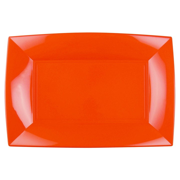 Farfurie orange PP set 6 buc Gold Plast Nice Collection 34.5x23 cm