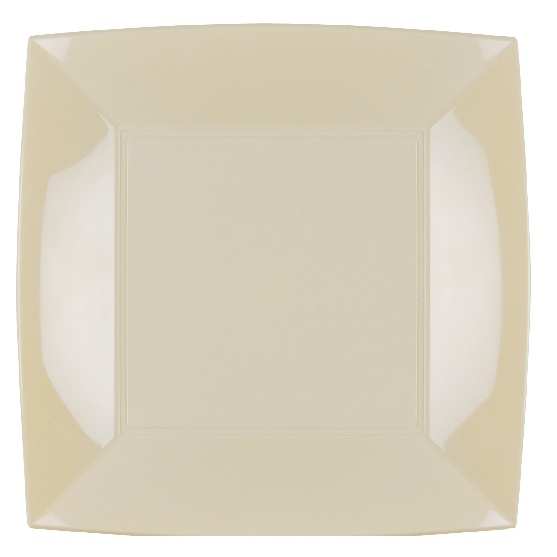 Farfurie ivory PP set 12 buc Gold Plast Nice Collection 29x29 cm