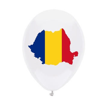 Baloane 30 cm inscriptionate tricolor (10 buc) Baloane 30 cm inscriptionate tricolor (10 buc)