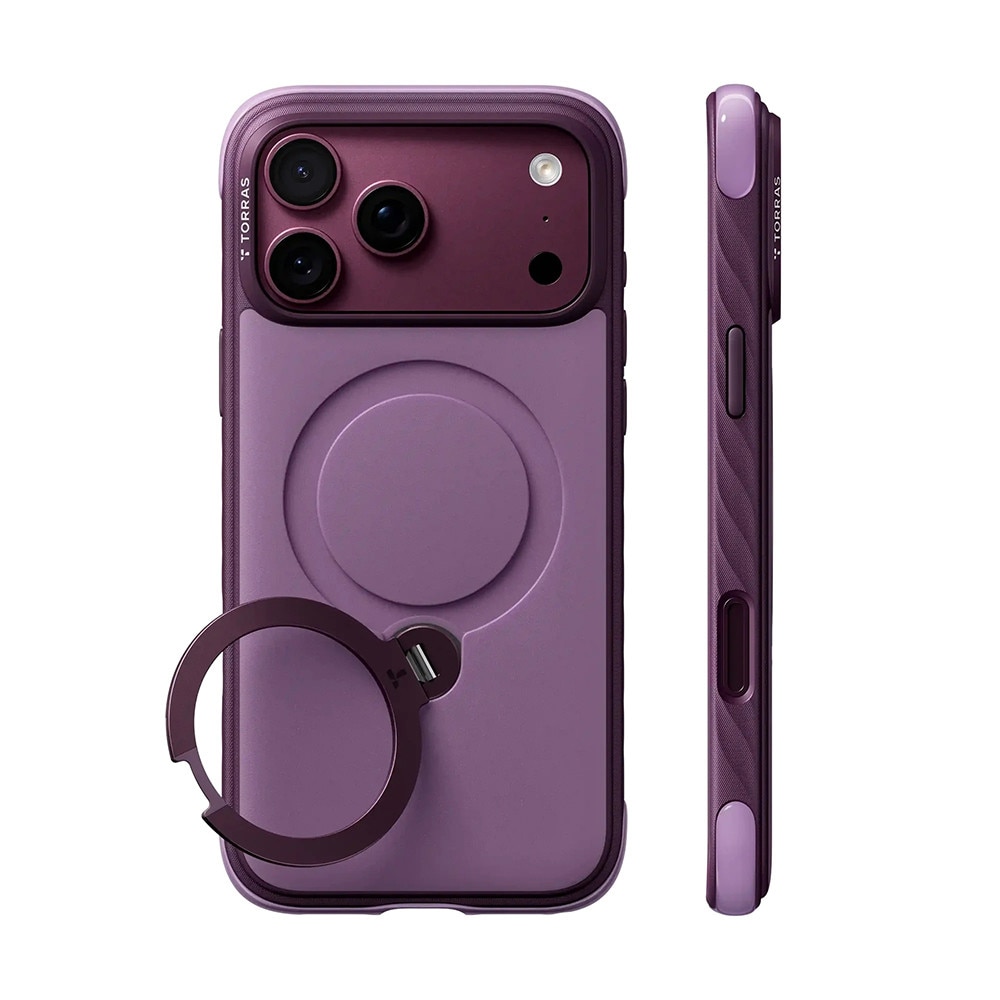 Husa pentru iPhone 18 Pro Max / iPhone 17 Pro Max - Torras Ostand Q3 Rugged - Plum Purple