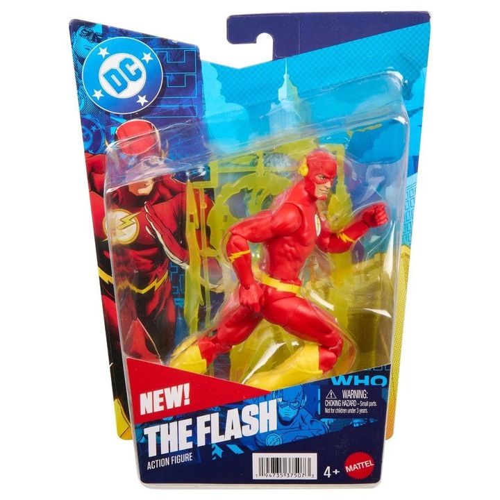 Екшън фигурка Mattel DC Universe The Flash 15 см, винил, многоцветна, с аксесоари, лицензирана, код 194735375073