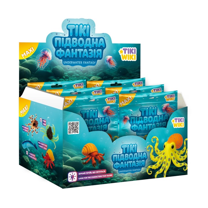 Стреч фигурка медуза Tiki Wiki SQ019, случаен модел, 3+