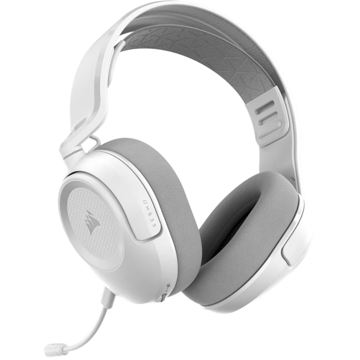 Геймърски слушалки Corsair HS35 v3 Wireless White