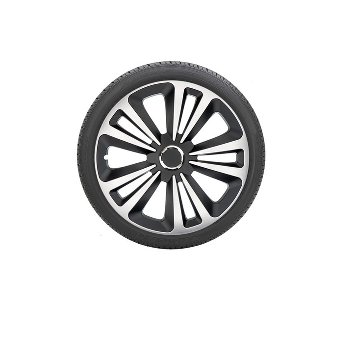 Комплект 4 капачки IDL -15 цола - капачки Graphite Terra II, материал устойчив на високи скорости + подарък ароматизатор за кола