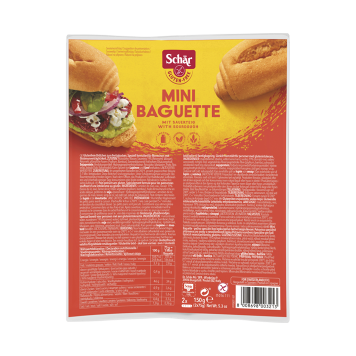 Mini baghete fara gluten Mini Baguette Duo 2x 150gr Schar