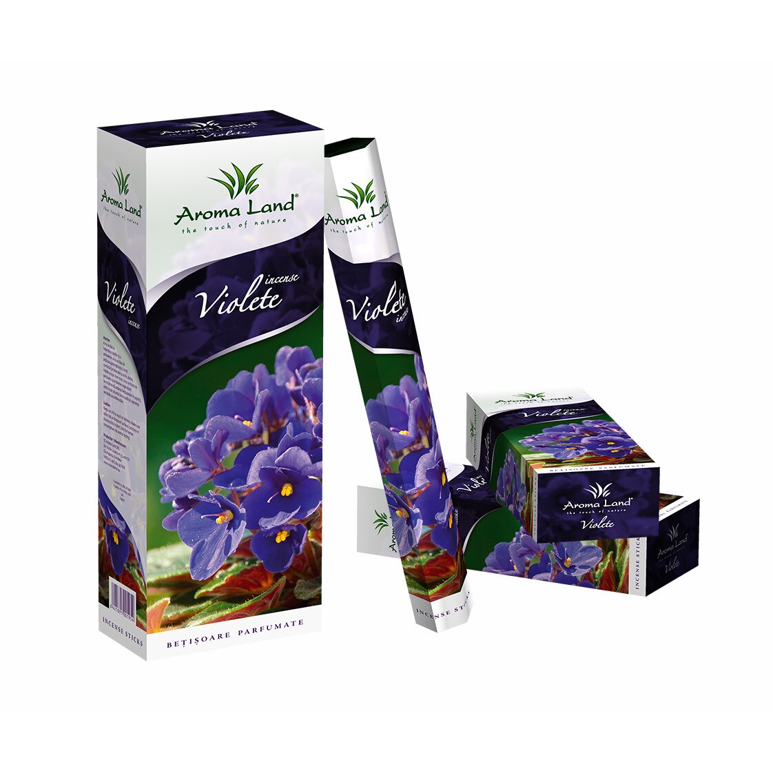 Betisoare parfumate Aroma Land Violete 20 buc.