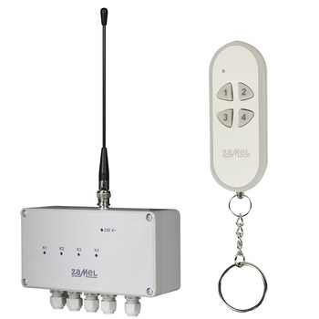 Comutator smart home cu 4 canale RWS-211C / N, Zamel, pentru aparate electrice Comutator smart home cu 4 canale RWS-211C / N, Zamel, pentru aparate electrice