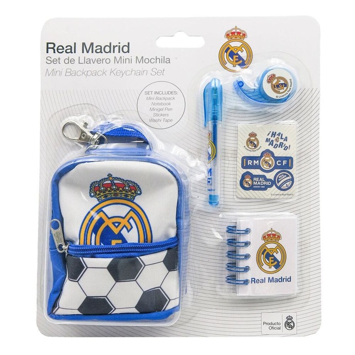 Комплект мини раница Real Madrid Stationery