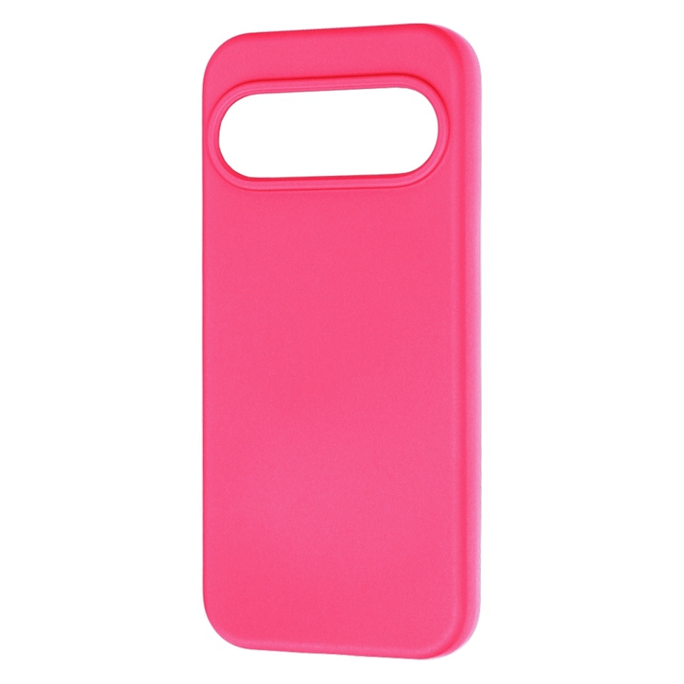 Husa pentru Google Pixel 11 Pro din Silicon Catifelat, Antisoc, set cu sticker, SoftElegance, Fucsia