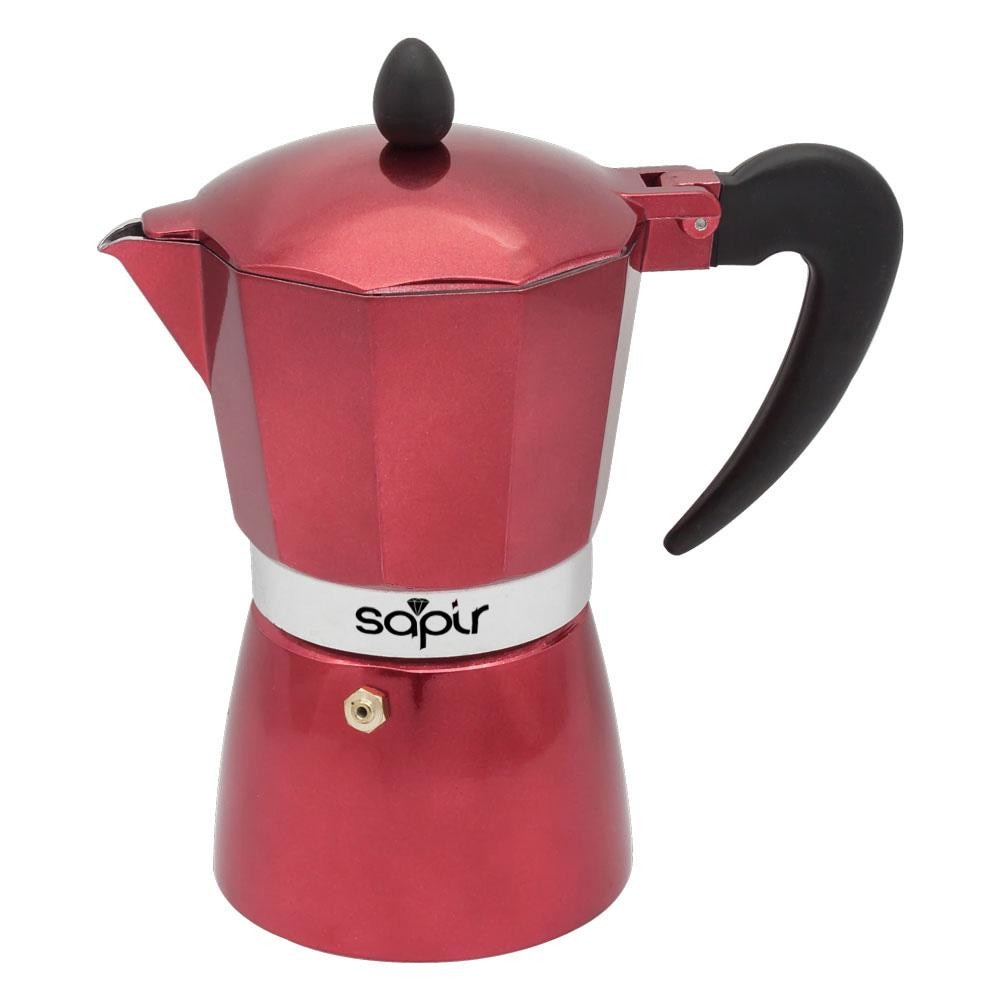 Cafetiera cubaneza SAPIR SP 1173 I9R, 9 cesti, Rosu