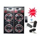 Boxe Cu Statie Active 2 x 75 W RMS, Bluetooth, USB, SD Card, Radio, Karaoke, Telecomanda + Adaptor Bluetooth, 1 Microfon