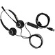 Слушалки USB с микрофон модел K0582-CJ-260914-742, микрофон с шумопотискане, вграден контрол на звука и заглушаване, кабел 250 см, бинаурални, черни