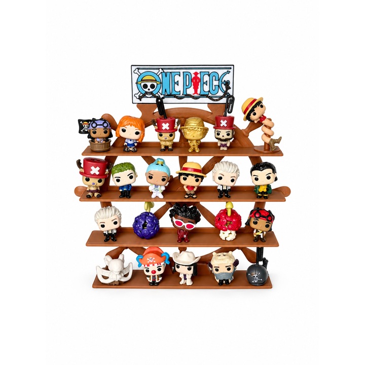 Поставка за фигурки One Piece Kinder Joy, за цялата колекция, дизайн корабен рул