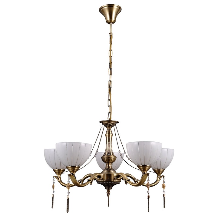 Полилей Italux Baxio MD38445-5, IP20, 5x60W, E27, злато