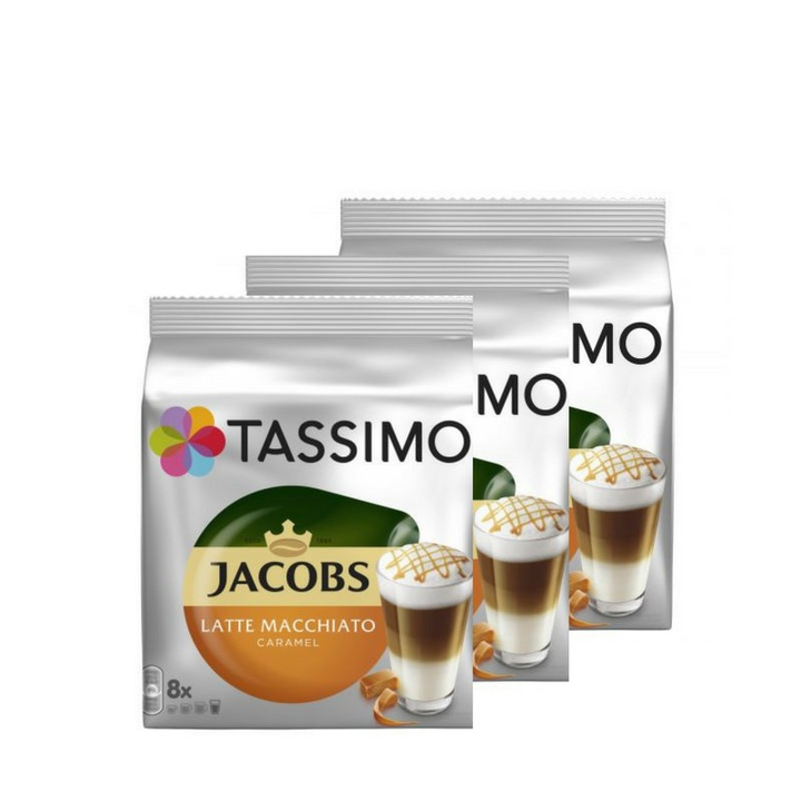 Set 3 x Capsule Jacobs Tassimo Latte Macchiato Caramel