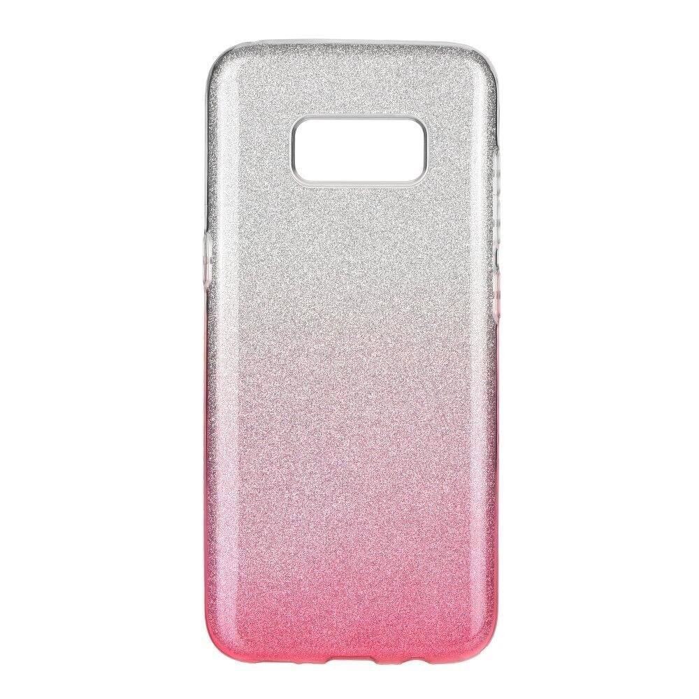 Husa Iberry Shining Argintie cu Roz Pentru Samsung Galaxy S8 Plus G955