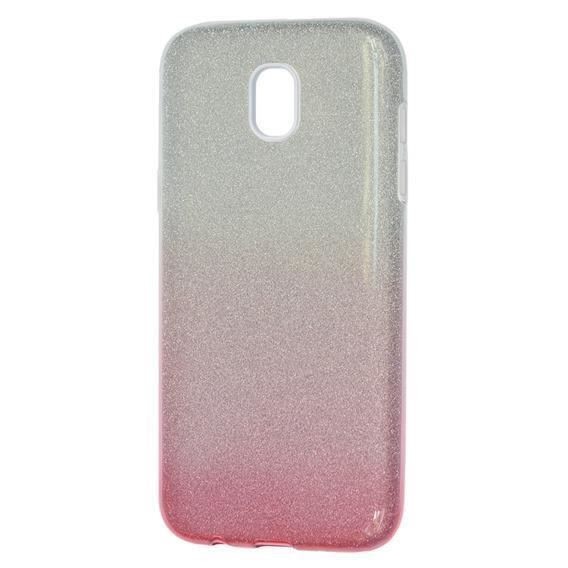 Husa Iberry Shining Argintiu cu Roz Pentru Samsung Galaxy J3 J330 (2017)