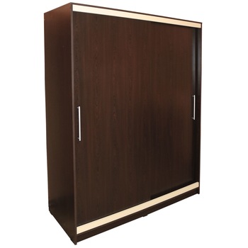 Dulap Verona cu usi culisante, 154 x 205 x 60 cm, Wenge / Vanilie Dulap Verona cu usi culisante, 154 x 205 x 60 cm, Wenge / Vanilie