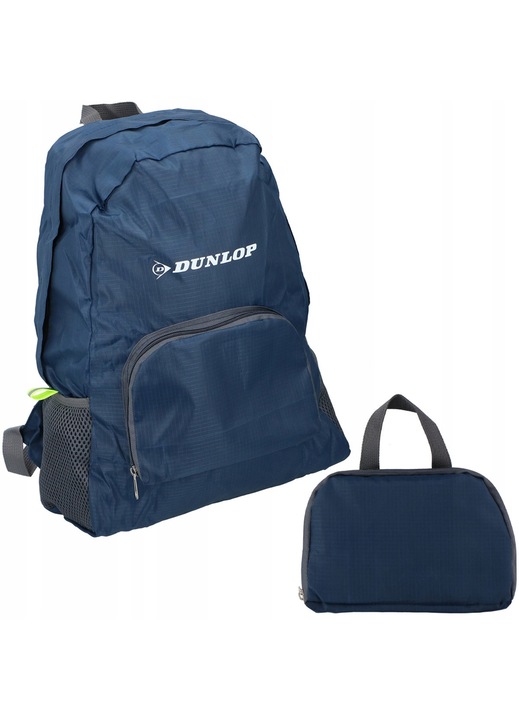 Rucsac de voiaj pliabil Dunlop, usor, pentru avion, albastru