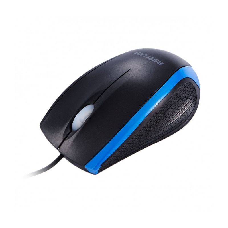 Mouse Astrum MU130 Optic cablu USB/PS2 Negru/Albastru