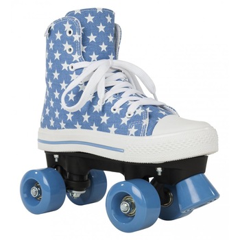Role ROOKIE Canvas High Polka Dots 34 Albastru/Alb Role ROOKIE Canvas High Polka Dots 34 Albastru/Alb