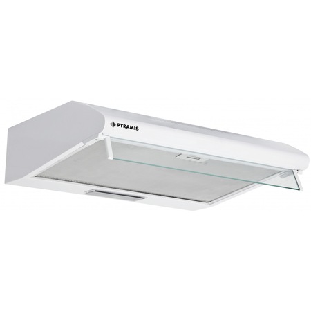 Hota traditionala Pyramis Ecoline 1201WH, putere de absorbtie 279mc/h, 2 motoare, 60 cm, Alb