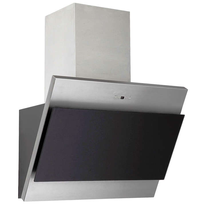 Hota de perete Ciarra, CBCB6736H-G, 60 cm, 4 trepte putere, 650m³/h, filtru carbon, mod recirculare si evacuare, lumini LED, filtru de aluminiu pentru grasime lavabil, negru