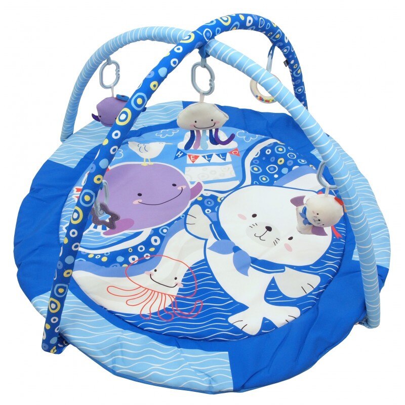 Covoras de joaca pentru bebelusi BabyMix 3433PP, Albastru