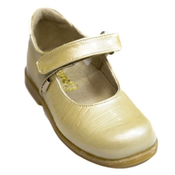 Pantofi copii piele Tino 2072, Bej/Auriu Pantofi copii piele Tino 2072, Bej/Auriu