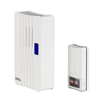 Sonerie wireless Zamel Dance ST-905, raza de actiune 150 m, 90 dB, Alb Sonerie wireless Zamel Dance ST-905, raza de actiune 150 m, 90 dB, Alb