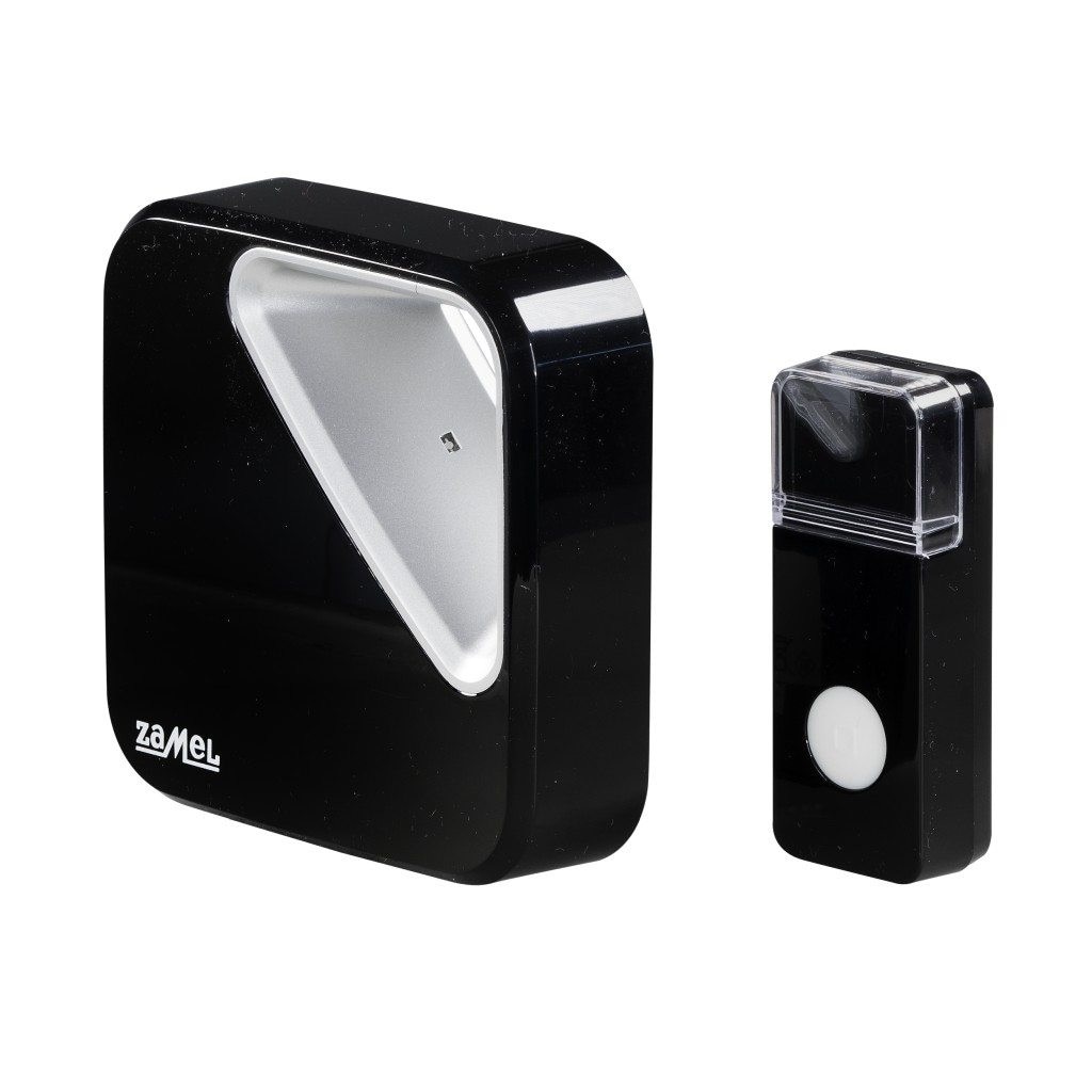 Sonerie wireless Zamel Zumba ST-390, raza de actiune 150 m, 80 dB, Negru