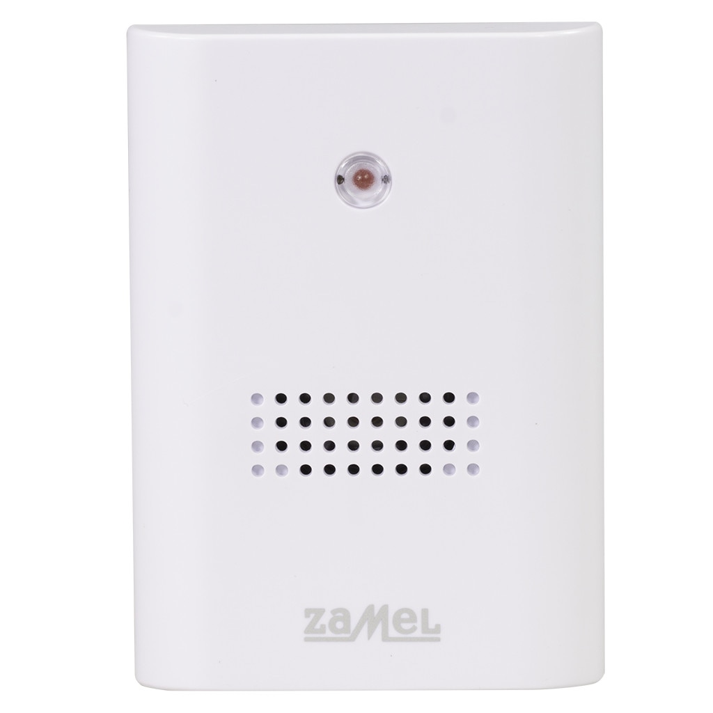 Sonerie wireless Zamel Bialy ST-229 / N, raza de actiune 100 m, 75 dB, Alb